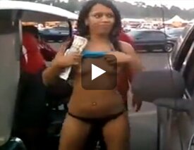 Stripper on Puerto Rico street