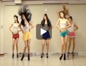 Sexy Korean girls' dance